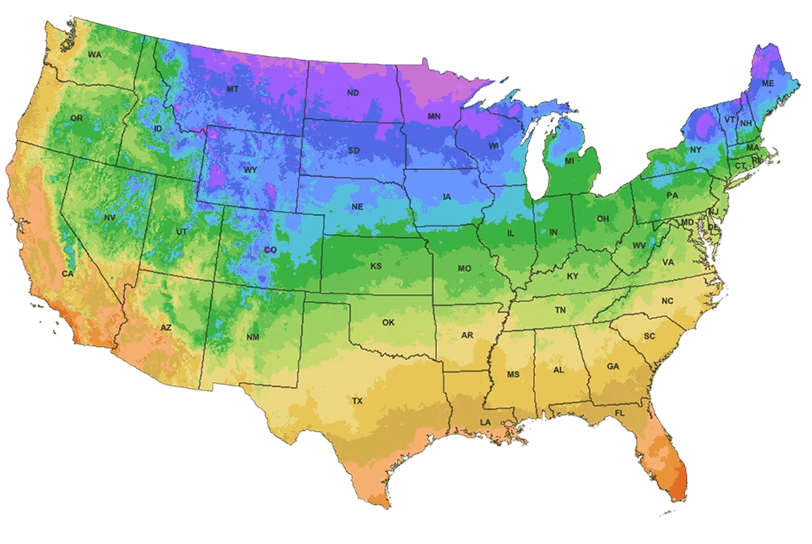 US Climate Zone Map